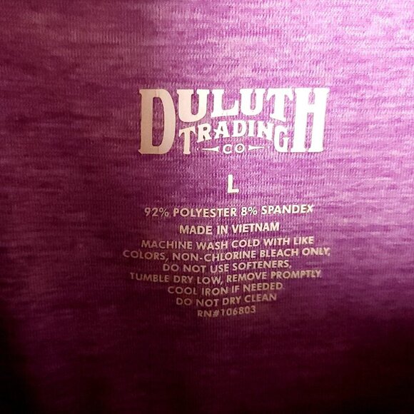Duluth Trading Company Womens Purple Athletic Top Large - Picture 5 of 5